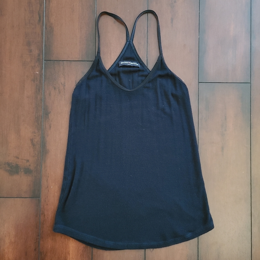 Brandy Melville Navy Racerback Tank Top